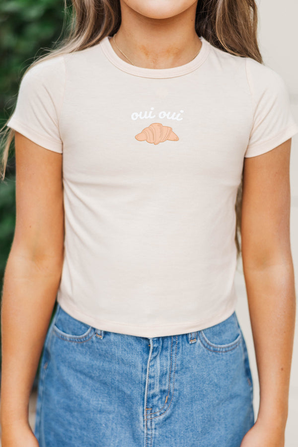 Girls: Everyday Hero Natural Graphic Baby Tee