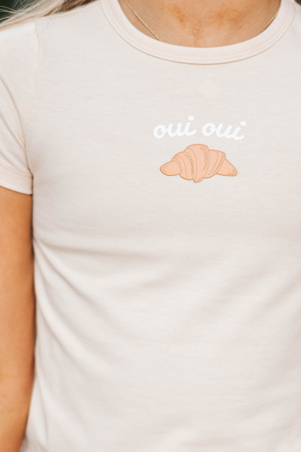 Girls: Everyday Hero Natural Graphic Baby Tee