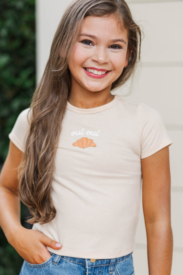 Girls: Everyday Hero Natural Graphic Baby Tee