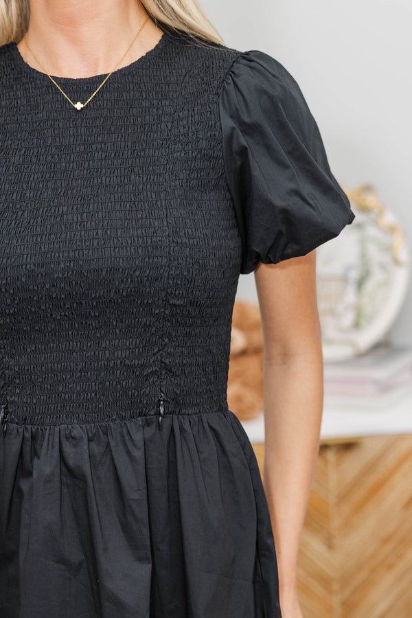 NURSING COLLECTION: All Good Here Black Dress