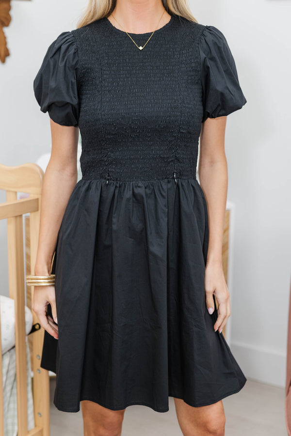 NURSING COLLECTION: All Good Here Black Dress