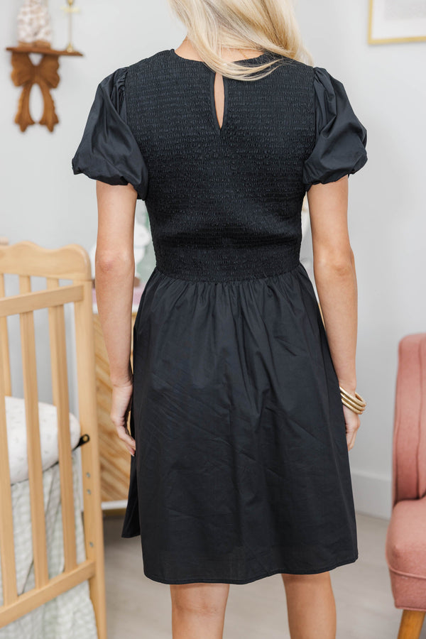 NURSING COLLECTION: All Good Here Black Dress
