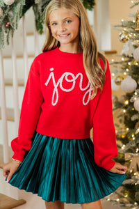 Girls: The Laura Red Joy Sweater