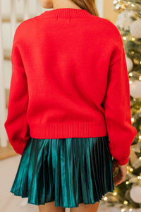 Girls: The Laura Red Joy Sweater