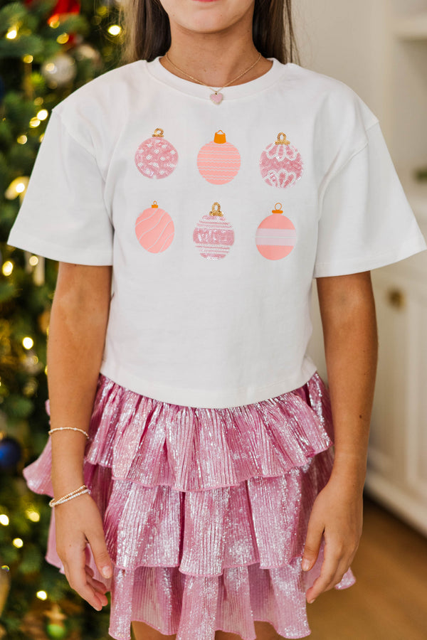 Girls: Favorite Season Fun Ornaments Sequin Top