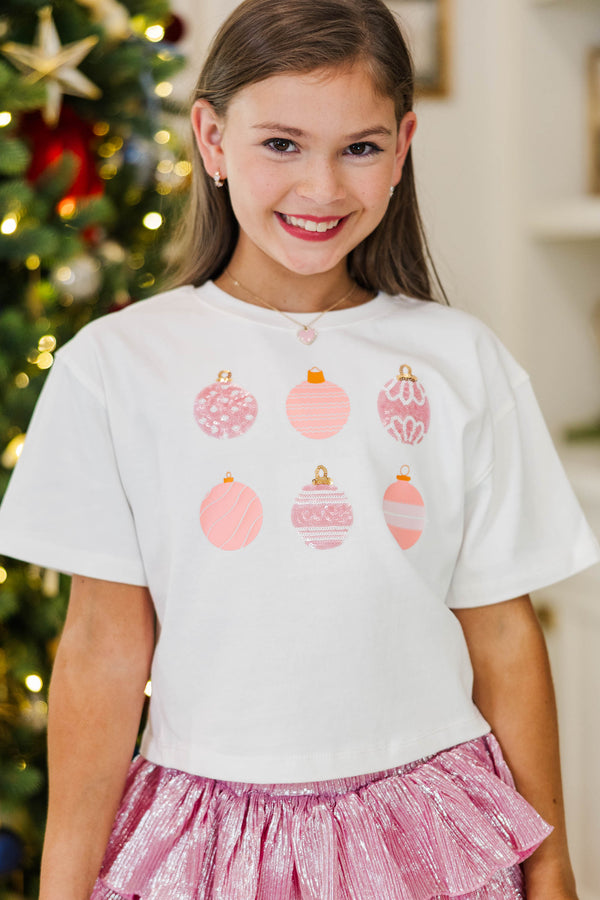 Girls: Favorite Season Fun Ornaments Sequin Top