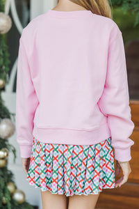 Girls: Season of Sweets Pink Gingerbread Sweatshirt