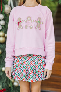 Girls: Season of Sweets Pink Gingerbread Sweatshirt