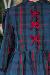 There's Always Hope Navy Plaid Dress