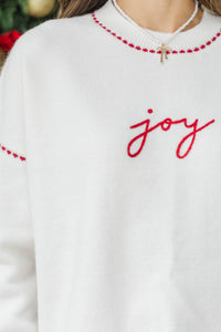 A Christmas Classic Cream Joy Sweater