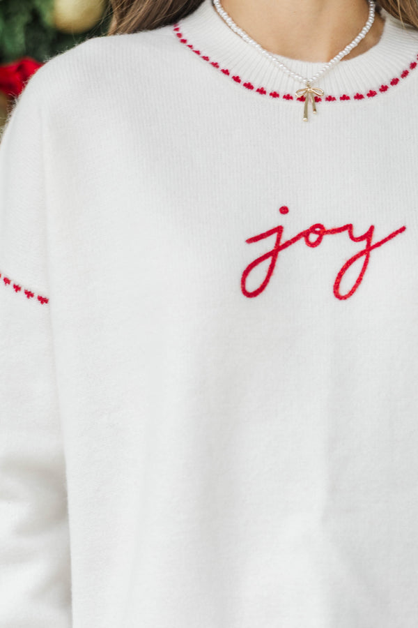 A Christmas Classic Cream Joy Sweater
