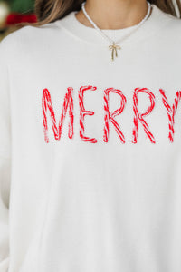 Christmas Morning Cream Merry Sweater