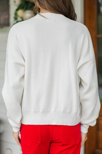 Christmas Morning Cream Merry Sweater