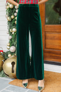 Luxe Intentions Emerald Velvet Pants