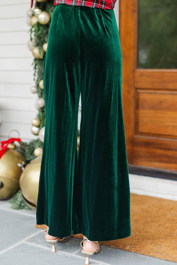 Luxe Intentions Emerald Velvet Pants