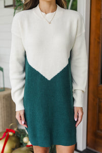 Premium Essential Emerald Sweater Dress