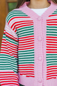 Girls: Cozy Conversations Red Cardigan