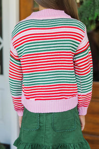 Girls: Cozy Conversations Red Cardigan