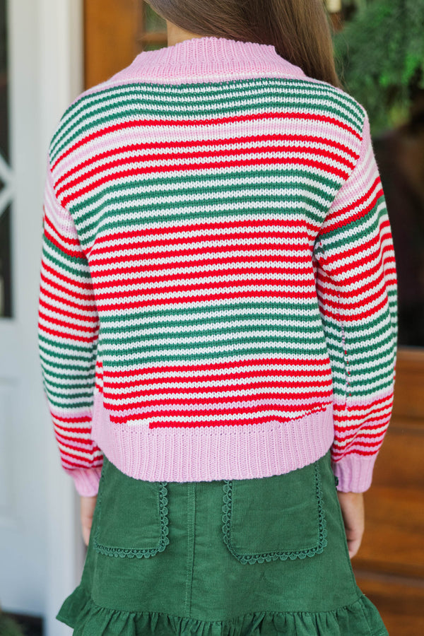Girls: Cozy Conversations Red Cardigan