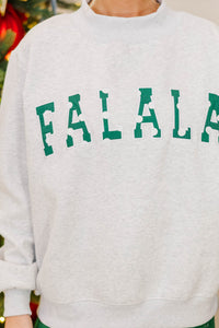 Best Present Heather Gray Falala Sweatshirt