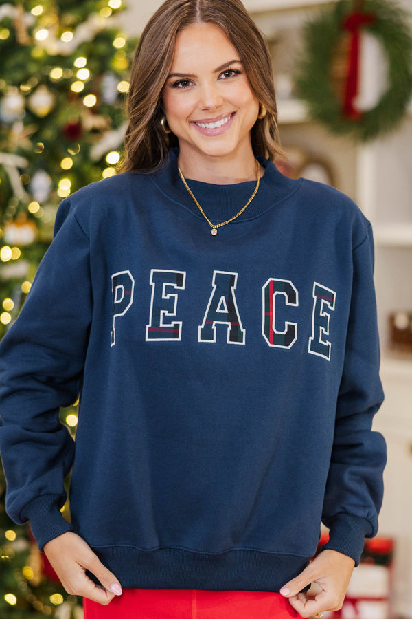 Best Present Navy Peace Sweatshirt