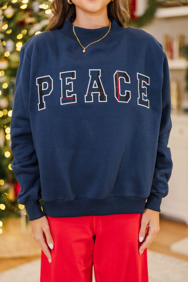Best Present Navy Peace Sweatshirt