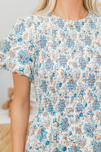 NURSING COLLECTION: Make The Right Choice Cream Paisley Maxi Dress