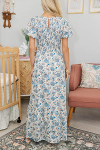 NURSING COLLECTION: Make The Right Choice Cream Paisley Maxi Dress