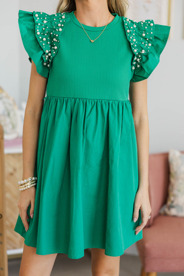 NURSING COLLECTION: Perfectly Lovely Green Embellished Dress