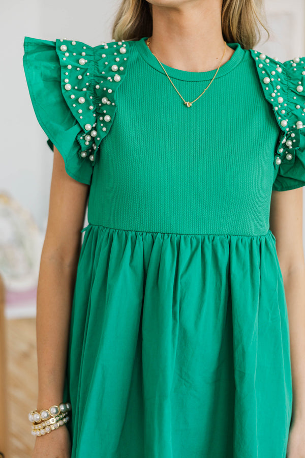 NURSING COLLECTION: Perfectly Lovely Green Embellished Dress