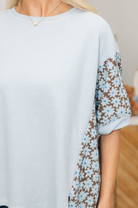 NURSING COLLECTION: Porch Swing Darling Brown Floral Top
