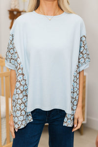 NURSING COLLECTION: Porch Swing Darling Brown Floral Top