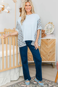 NURSING COLLECTION: Porch Swing Darling Brown Floral Top