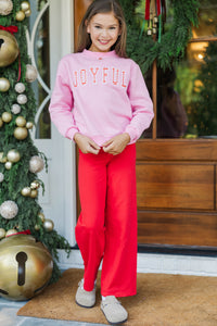 Girls: Iconic Moment Red Foldover Pants