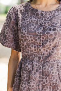 Made You Smile Plum Embroidered Blouse
