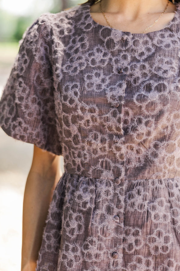 Made You Smile Plum Embroidered Blouse