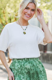 Crisp Morning Cream Sweater
