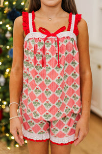 Girls: Reset Routine Red Medallion Lounge Set