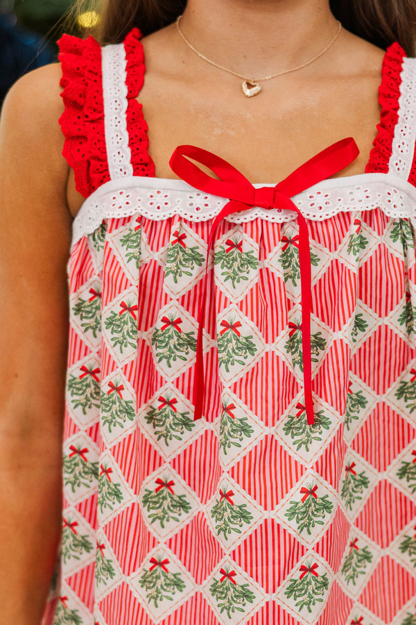 Girls: Reset Routine Red Medallion Lounge Set