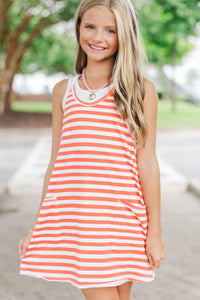 Girls: Moving And Grooving Red Stripe Romper