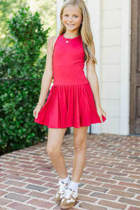 Girls: Twist of Fun Red Athletic Dress