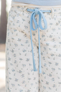 Girls: Timeless Love Cream Ditsy Floral Jeans