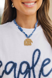 Loud And Proud Royal Blue Eagle Necklace