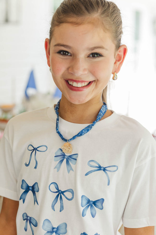 Girls: Loud And Proud Royal Blue Eagle Necklace