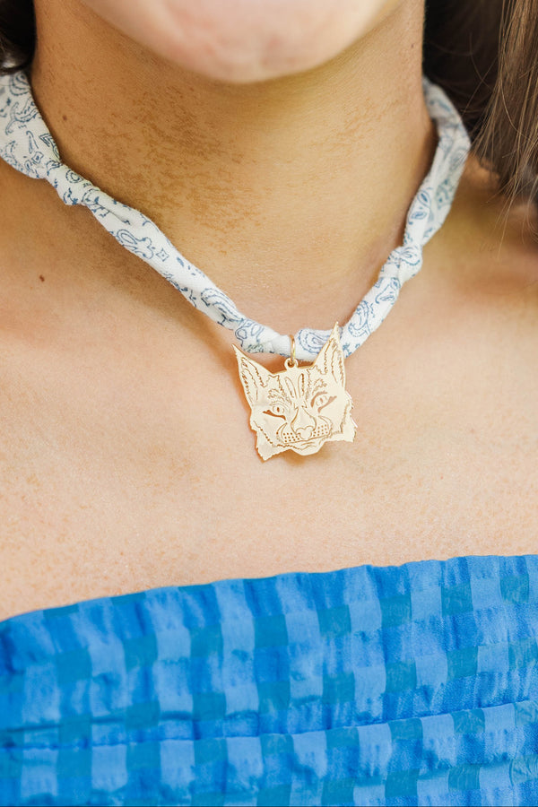 Girls: Loud And Proud White Wildcat Necklace