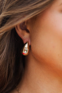 Darling Choice Gold Teardrop Earrings