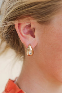 Girls: Darling Choice Gold Teardrop Earrings