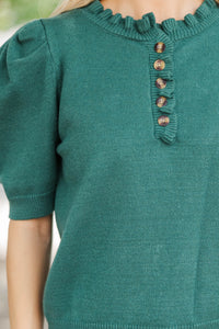 Chai Time Emerald Green Sweater