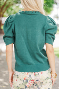 Chai Time Emerald Green Sweater