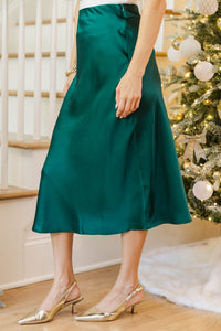 Dressed For The Occasion Emerald Midi Skirt